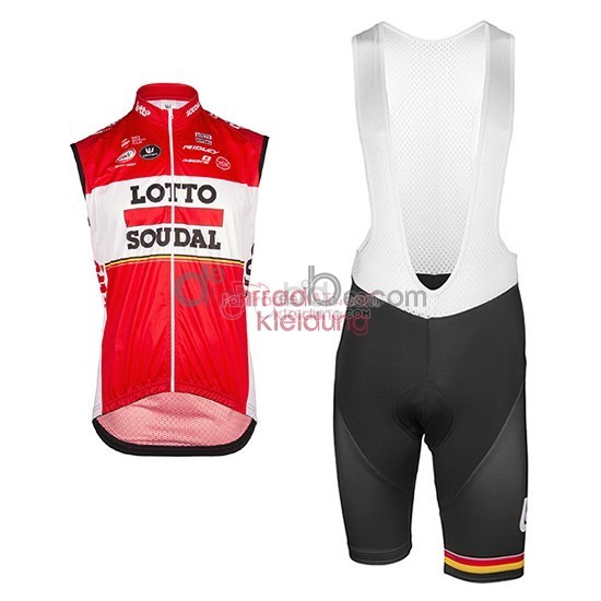 2017 Lotto Soudal Gilet velo rojo Y blanco