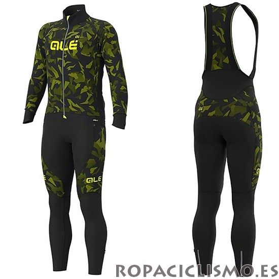 2019 Maillot ALE Tirantes Mangas Largas Camuflaje