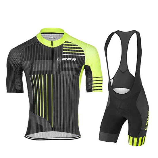 2019 Maillot Lungo Ao Negro Tirantes Mangas Cortas Verde