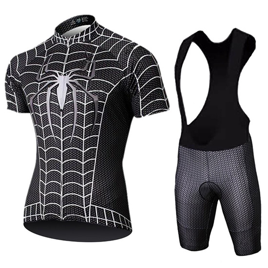 2019 Maillot Marvel Heros Spider Man Tirantes Mangas Cortas Negro