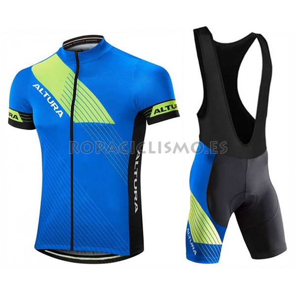 2017 Maillot Altura Sportive tirantes mangas cortas azul