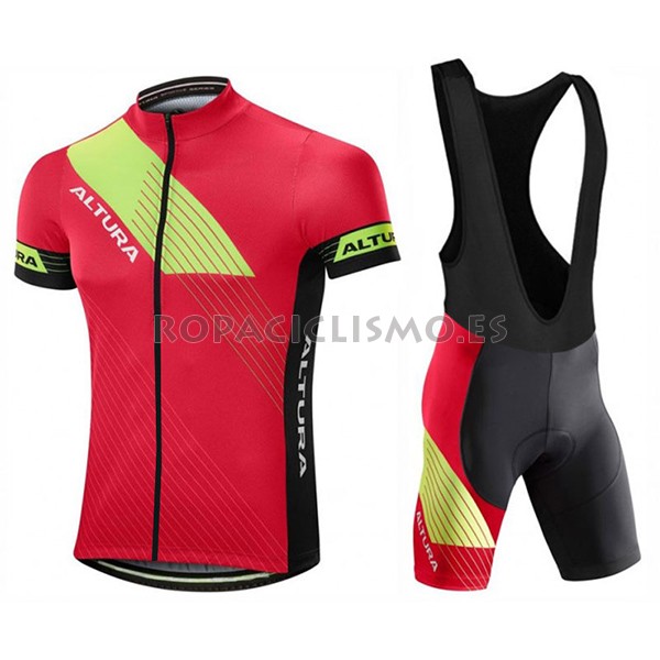 2017 Maillot Altura Sportive tirantes mangas cortas rojo