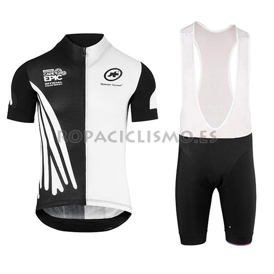 2018 Maillot Assos Tirantes Mangas Cortas Ss.capeepicxc Blanco