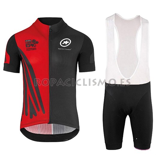 2018 Maillot Assos Tirantes Mangas Cortas Ss.capeepicxc Rojo