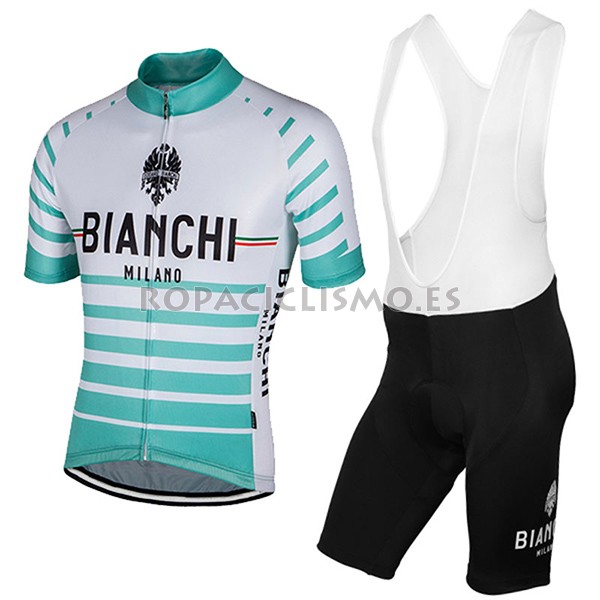 2017 Maillot Bianchi Milano Albatros tirantes mangas cortas blan