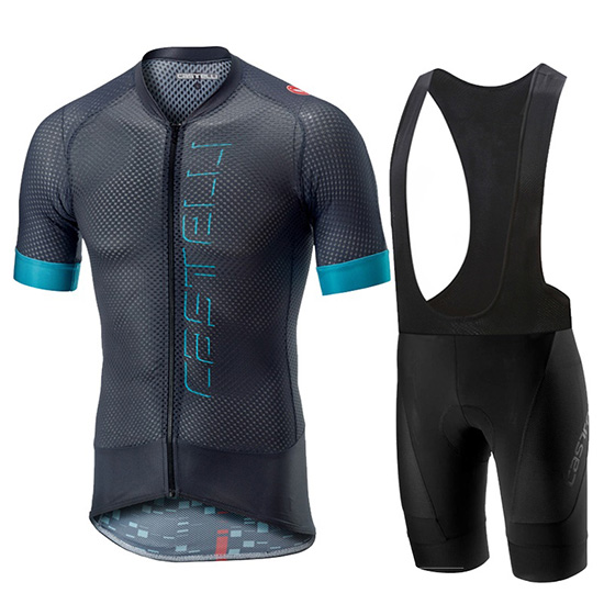 2019 Maillot Castelli Climber's 2.0 Tirantes Mangas Cortas Negro Azul