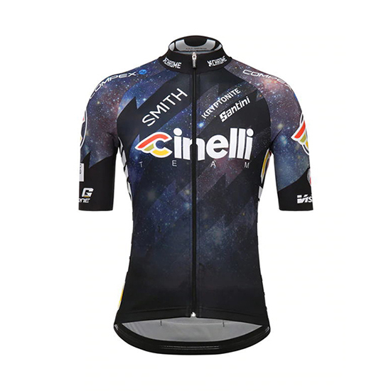 2018 Maillot Cinelli Tirantes Mangas Cortas Negro