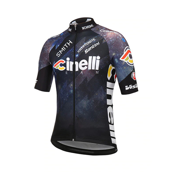 2018 Maillot Cinelli Tirantes Mangas Cortas Negro