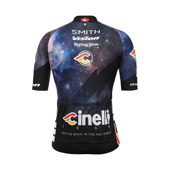 2018 Maillot Cinelli Tirantes Mangas Cortas Negro