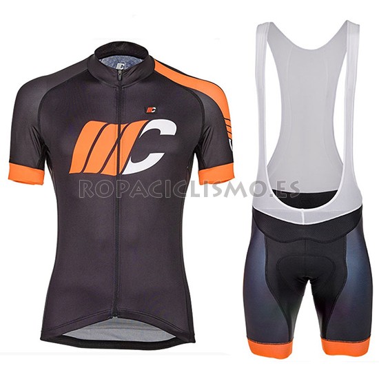 2018 Maillot Cipollini Easy Tirantes Mangas Cortas Negro y Naran