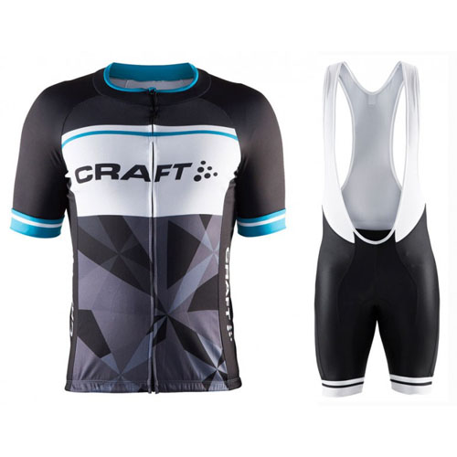 2016 Maillot Craft Tirantes Mangas Cortas Azul Y Negro