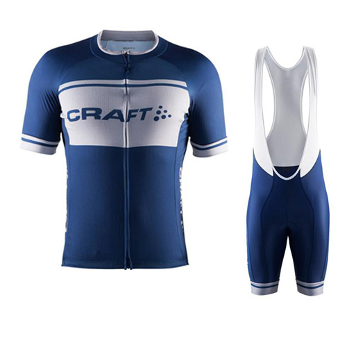 2016 Maillot Craft Tirantes Mangas Cortas Blanco Y Azul