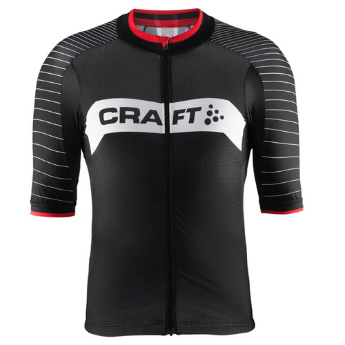 2016 Maillot Craft Tirantes Mangas Cortas Negro Y Blanco