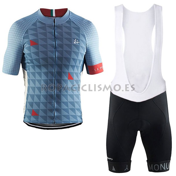 2017 Maillot Craft Monuments tirantes mangas cortas gris