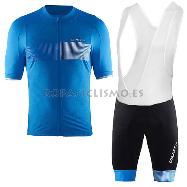 2017 Maillot Craft tirantes mangas cortas azul