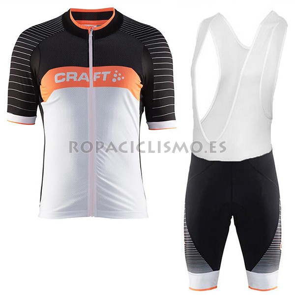 2017 Maillot Craft tirantes mangas cortas gris y negro