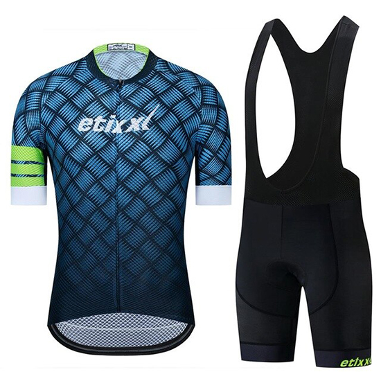 2019 Maillot Etixxl Tirantes Mangas Cortas Azul