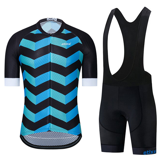 2019 Maillot Etixxl Tirantes Mangas Cortas Azul Negro