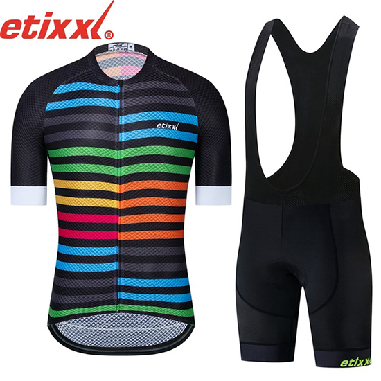 2019 Maillot Etixxl Tirantes Mangas Cortas Negro Azul