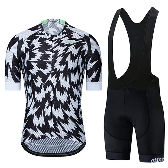 2019 Maillot Etixxl Tirantes Mangas Cortas Negro Blanco