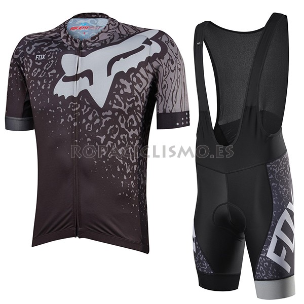 2017 Maillot Fox Ascent Comp tirantes mangas cortas gris