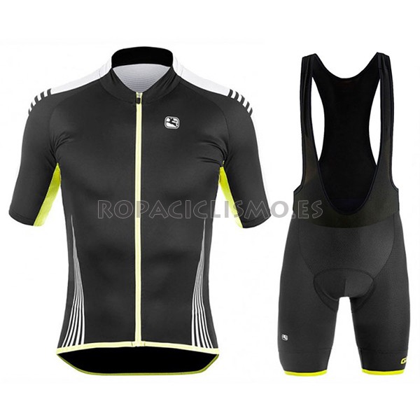 2017 Maillot Giordana Sahara tirantes mangas cortas negro