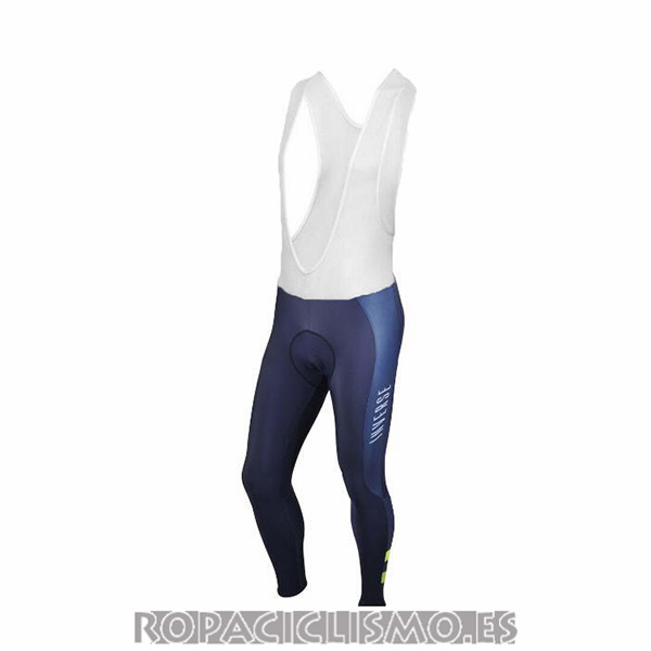 2017 Maillot Inverse Tirantes Mangas Largas Blu