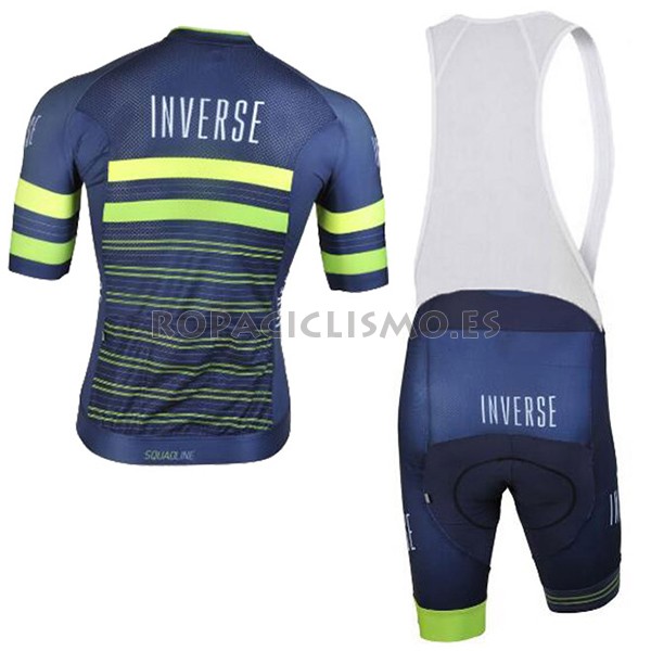 2017 Maillot Inverse tirantes mangas cortas azul