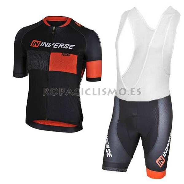 2017 Maillot Inverse tirantes mangas cortas negro