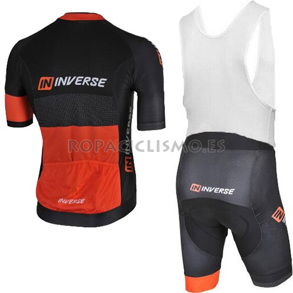 2017 Maillot Inverse tirantes mangas cortas negro