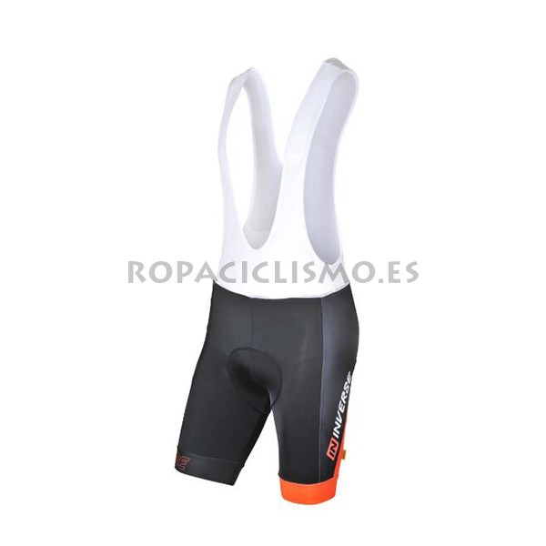 2017 Maillot Inverse tirantes mangas cortas negro y naranja