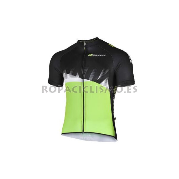 2017 Maillot Inverse tirantes mangas cortas negro y verde