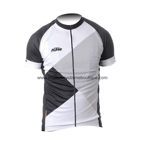 2015 Maillot ktm Tirantes Mangas Cortas Blanco Y Negro