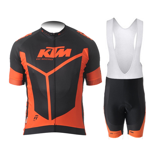 2015 Maillot ktm Tirantes Mangas Cortas Naranja Y Negro