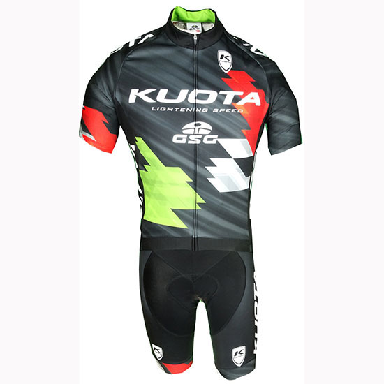 2019 Maillot Kuota Tirantes Mangas Cortas Negro