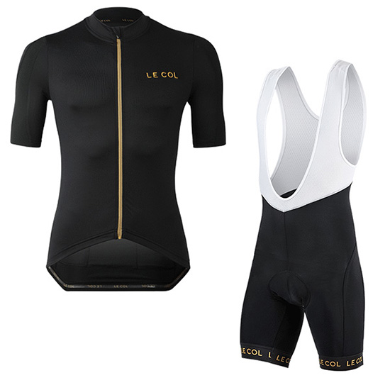 2019 Maillot Lecol Tirantes Mangas Cortas Negro