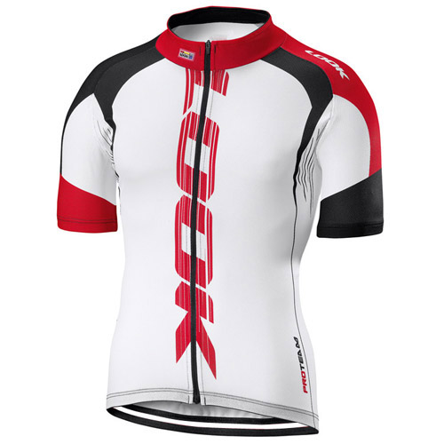 2016 Maillot Look Tirantes Mangas Cortas Blanco Y Rojo