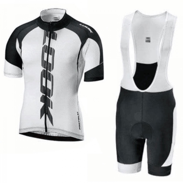 2018 Maillot Look Tirantes Mangas Cortas Negro Blanco