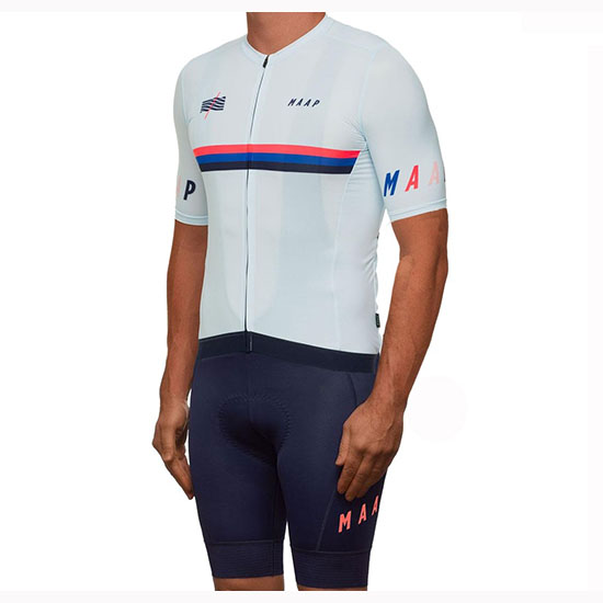 2019 Maillot Maap Nationals Tirantes Mangas Cortas Blanco