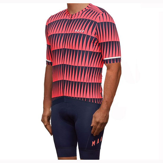 2019 Maillot Maap Tirantes Mangas Cortas Rojo Negro