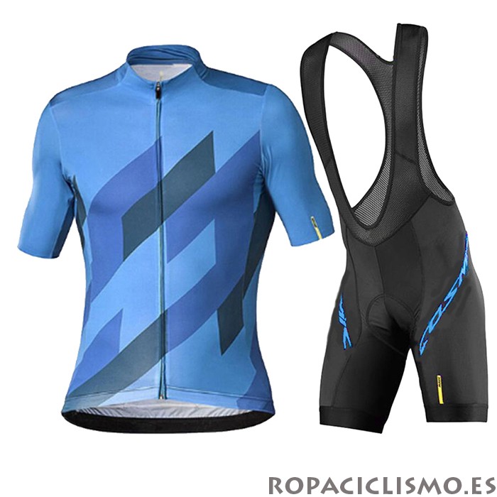 2020 Maillot Mavic Tirantes Mangas Cortas Negro Azul