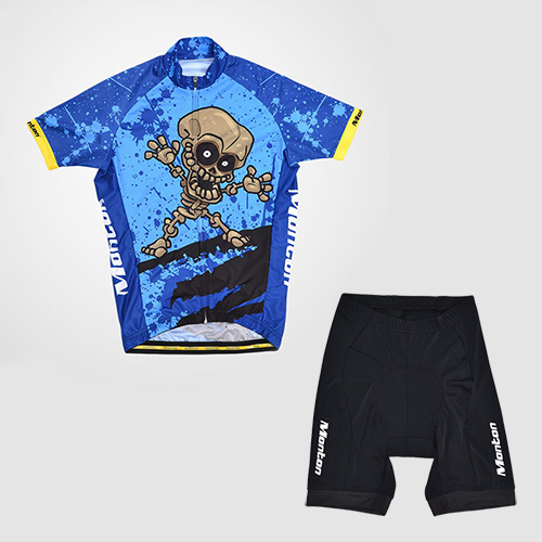 2014 Maillot Monton Tirantes Mangas Cortas Azul