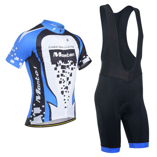 2014 Maillot Monton Tirantes Mangas Cortas Azul Y Blanco