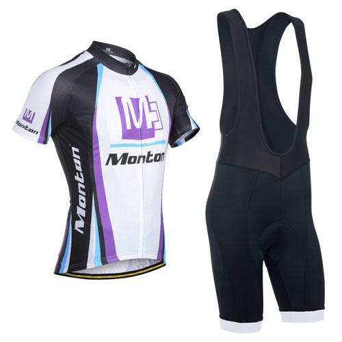 2014 Maillot Monton Tirantes Mangas Cortas Blanco Y viola