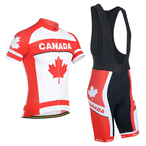 2014 Maillot Monton Tirantes Mangas Cortas Canada