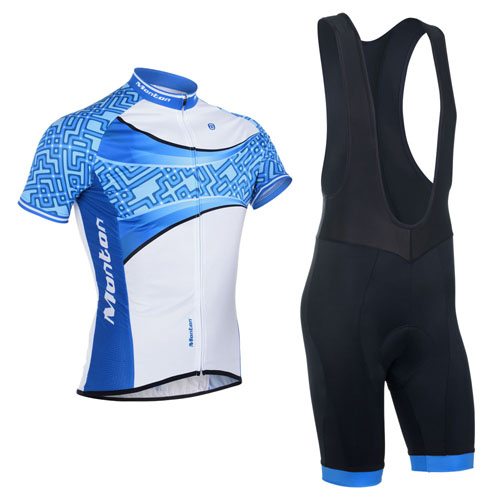 2014 Maillot Monton Tirantes Mangas Cortas celeste Y Blanco