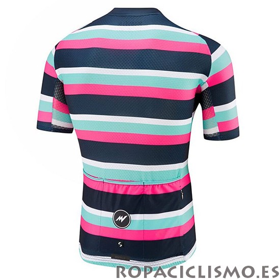 2019 Maillot Morvelo Tirantes Mangas Cortas Verde Rosa Negro