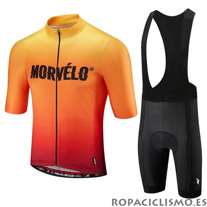 2020 Maillot Morvelo Tirantes Mangas Cortas Naranja