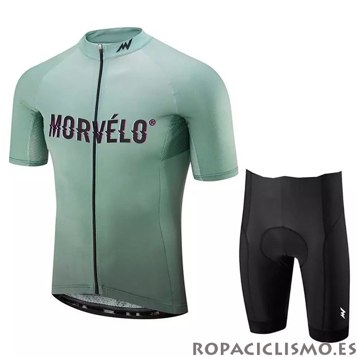 2020 Maillot Morvelo Tirantes Mangas Cortas Verde