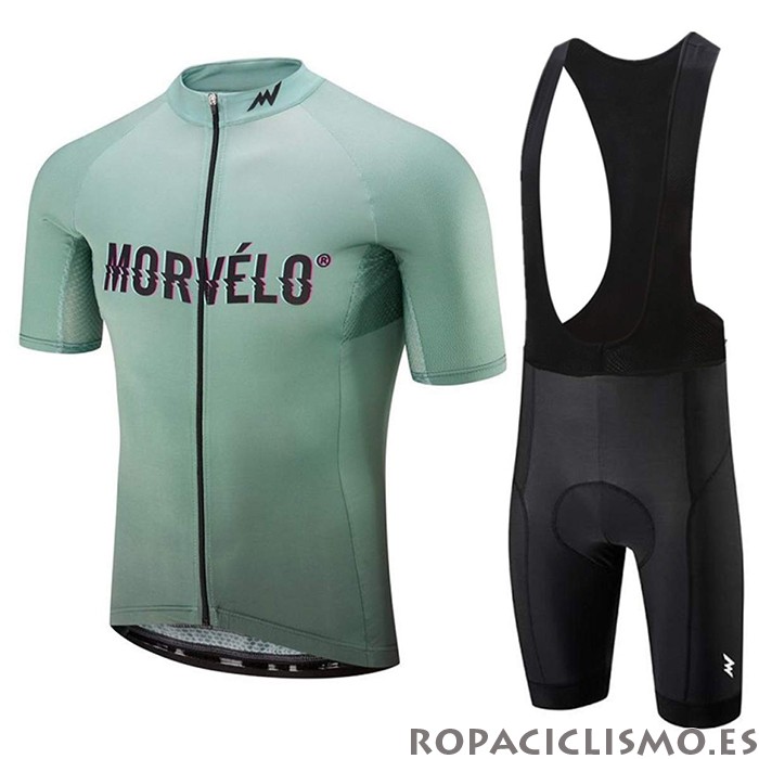 2020 Maillot Morvelo Tirantes Mangas Cortas Verde
